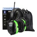 Cuffie elettroniche protettive con Bluetooth 5.0 Cuffie con radio FM/AM e display LCD Attenuazione SNR 31 dB Batteria 2000 mAh Per industria 4
