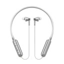 Cuffie wireless da collo con tappi per le orecchie Bluetooth 5.0 Durata 9 ore Slot per scheda Micro SD Batteria 180 mAh Portata 10 m Metallo 2