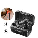 Cuffie wireless in-ear con riduzione del rumore registrazione audio power bank a forma di cassa militare autonomia 8-13 ore aumento del volume ricarica USB 3