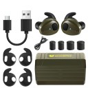 Cuffie wireless YHKEMA EB10 Bluetooth con protezione elettronica dell'udito e isolamento acustico NRR22, autonomia 8-13 ore, powerbank 2