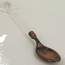 Cuillère à café avec pierre décorative 4 pcs 4