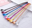 Cuillère avec paille en acier inoxydable 2 pcs 1