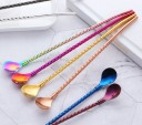 Cuillère avec paille en acier inoxydable 2 pcs 3