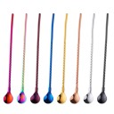 Cuillère avec paille en acier inoxydable 2 pcs 6