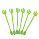 Cuillères à cocktail avec cactus 6 pcs 7