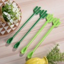 Cuillères à cocktail avec cactus 6 pcs 5