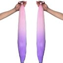Culícos Sintéticos Sada de dois culícos com elástico 61 cm Cabelos Sintéticos Para alongamento de cabelos Postiços em estilo de culíco Fácil 10