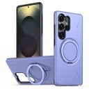 Culoare de fundal pentru Samsung Galaxy S25 FE Suport rotativ la 360 de grade Compatibil cu încărcarea wireless Carbon Policarbonat 8