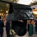 Culoare de protecție împotriva ploii pentru beam light și capete rotative cu acoperiș peste grinzi și capac de bază negru pentru evenimente 5
