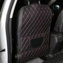 Culoare de protecție pentru spatele scaunului auto 75,7×43,7 cm cu buzunare, protector impermeabil împotriva murdăriei și zgârieturilor, organizator negru 2