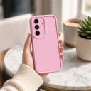 Culoare de silicon pentru Samsung Galaxy S24 cu margini rotunjite cu protecție pentru cameră Carcasă moale din silicon Carcasă 14