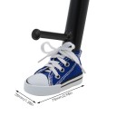 Culoare decorativă pentru capacul lateral al suportului de motocicletă 7,5 cm Mini botă cu șireturi Accesoriu de protecție și decorare distractivă pentru motocicletă 9
