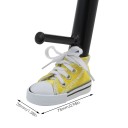 Culoare decorativă pentru capacul lateral al suportului de motocicletă 7,5 cm Mini botă cu șireturi Accesoriu de protecție și decorare distractivă pentru motocicletă 11