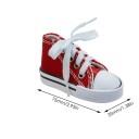 Culoare decorativă pentru capacul lateral al suportului de motocicletă 7,5 cm Mini botă cu șireturi Accesoriu de protecție și decorare distractivă pentru motocicletă 7
