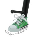 Culoare decorativă pentru capacul lateral al suportului de motocicletă 7,5 cm Mini botă cu șireturi Accesoriu de protecție și decorare distractivă pentru motocicletă 10