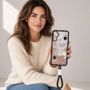 Culoare drăguță pentru Samsung Galaxy S26 Ultra cu șnur pentru încheietura mâinii cu motive de animale Acoperire transparentă din acril 9