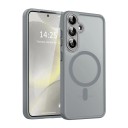 Culoare mată pentru Samsung Galaxy S24 FE cu suport pentru încărcare magnetică Carcasă din policarbonat și TPU Husa de telefon cu inel magnetic 9