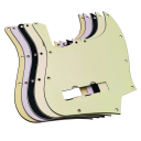 Culoare pentru basul cu patru corzi JB pentru standardul american FD Jazz Bass Panou de protecție împotriva zgârieturilor Accesorii 1