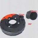 Culoare pentru polizor unghiular pentru aspirarea prafului cu adaptor detașabil rotativ la 360° cu perie pentru șlefuire și tăiere fără praf Beton 3