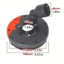 Culoare pentru polizor unghiular pentru aspirarea prafului cu adaptor detașabil rotativ la 360° cu perie pentru șlefuire și tăiere fără praf Beton 7