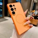 Culoare pentru Samsung Galaxy S24+ cu suport pentru încărcare magnetică cu protecție pentru cameră din policarbonat și TPU Husa magnetică 19