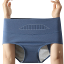 Culottes menstruelles taille haute en coton élasthanne Unies absorbantes sous-vêtements Réutilisables confortables culottes menstruelles 5