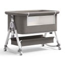 Cuna de viaje plegable y cuna de cama 3 en 1 Altura ajustable Cuna Colchón 88 x 45 cm Ruedas y Mosquitera 9