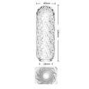Cupă de masturbare din cauciuc pentru bărbați simulare realistă a unui vagin artificial cu ondulații material moale flexibil ușor de întreținut ambalaj discret 2