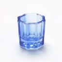 Cupa din cristal de sticlă 3,1 x 3,4 cm pentru pudră acrilică pentru unghii, Mâncă pentru decorare, modelare a unghiilor 8