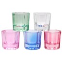 Cupa din cristal de sticlă 3,1 x 3,4 cm pentru pudră acrilică pentru unghii, Mâncă pentru decorare, modelare a unghiilor și spălarea pensulelor 5