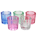 Cupa din cristal de sticlă 3,1 x 3,4 cm pentru pudră acrilică pentru unghii, Mâncă pentru decorare, modelare a unghiilor 3
