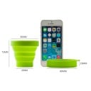 Cupa menstruațională din silicon pliabil 170 ml 80 x 73 mm silicon rezistent la căldură instrument igienic pentru utilizare în timpul 6