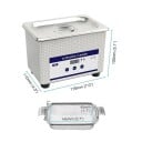 Curățător cu ultrasunete pentru bijuterii și ochelari, 0,8 l, 40 kHz, 35 W, temporizator, recipient din oțel inoxidabil, curățare profesională 2