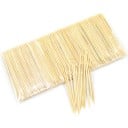 Cure-dents en bambou 250 pcs pour servir des fruits et des légumes ainsi que pour nettoyer les dents Pointe aiguisée Longueur 6,5 cm Bambou clair 2