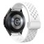 Curea ceas Samsung Galaxy Watch 4/6 Classic Curea ceas din silicon cu cataramă albă 3