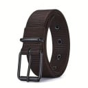 Curea de nailon pentru bărbați 118 x 3,4 cm Curea de pânză durabilă cu cataramă metalică Stil tactic militar Curea reglabilă 5