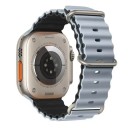 Curea din silicon de 42 mm pentru Apple Watch S10 Curea rezistentă la apă cu cataramă din titan Buclă ajustabilă și închidere 18