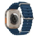 Curea din silicon de 46 mm pentru Apple Watch S10 Curea rezistentă la apă cu cataramă din titan Buclă ajustabilă și închidere 4