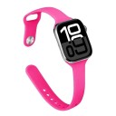 Curea subțire din silicon pentru Apple Watch 42 mm 44 mm 45 mm 46 mm 49 mm Lejeră, respirabilă, moale, curea sport compatibilă cu mai multe modele 26