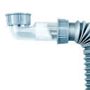 Curved Sink Waste Pipe, Odour-Proof, Quick Drain, Connector Set, Suitable for Kitchen, Bathroom and Sink 3