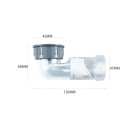 Curved Sink Waste Pipe, Odour-Proof, Quick Drain, Connector Set, Suitable for Kitchen, Bathroom and Sink 4