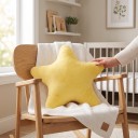 Cuscino a forma di stella 40 cm morbido e piacevole al tatto con cinque punte arrotondate e senza stampa come complemento decorativo per la casa 4