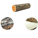 Cuscino cilindrico a forma di legno 43 × 13 cm cuscino ergonomico con zip decorazione per dormire e rilassarsi 2
