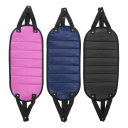 Cuscino da viaggio per i piedi 43x19 cm Rete sospesa portatile con schiuma memory Supporto per i piedi in aereo, auto, treno e ufficio 2