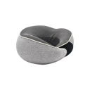 Cuscino da viaggio per il collo in schiuma viscoelastica 350 g Cuscino ergonomico morbido per aerei e auto Supporto per la testa e la colonna cervicale Accessorio da viaggio 1