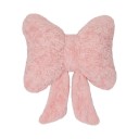 Cuscino decorativo a forma di fiocco con nastri lunghi in peluche design morbido e strutturato per divano letto 2