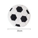 Cuscino decorativo a forma di pallone da calcio 35 × 35 cm morbido in peluche 3