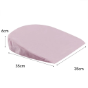 Cuscino per neonati inclinato 15° in schiuma memory 35 x 35 cm a forma di mezzaluna contro il rigurgito Bambino Sonno Cuneo antireflusso 6
