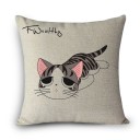 Cushion Cover with a Cute Cat J3400 12