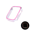 Custodia bumper in PC per Apple Watch 41 mm con rivestimento luminoso per iWatch Series 7 8 9 telaio protettivo rigido accessorio per orologi 3